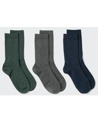 Uniqlo - Socks (Ribbed, 3 Pairs) - Lyst