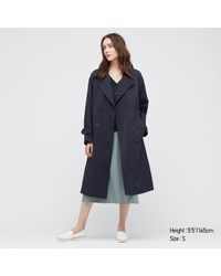 Uniqlo Gabardina Oversized - Azul