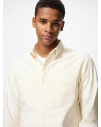 Uniqlo - Slim Fit Oxford Shirt (Striped) - Lyst