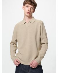 Uniqlo - Washable Milano Ribbed Skipper Polo Jumper - Lyst