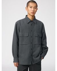 Uniqlo - Brushed Cotton Shirt - Lyst