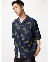 Uniqlo - Open Collar Shirt (Short Sleeve, Printed) - Lyst