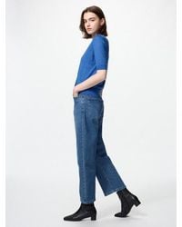 Uniqlo - High Rise Straight Jeans - Lyst