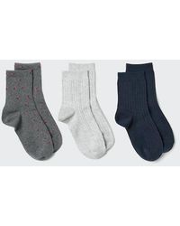 Uniqlo - Socks (Flowers, 3 Pairs) - Lyst