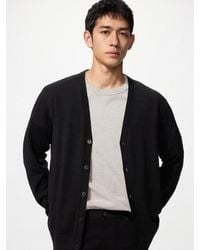 Uniqlo - 100% Merino V Neck Cardigan - Lyst