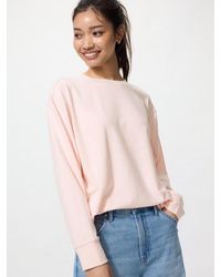 Uniqlo - Soft Knit Fleece Crew Neck T-Shirt - Lyst