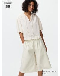 Uniqlo - Linen Blend Culottes - Lyst