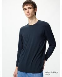 Uniqlo - Heattech Crew Neck T-Shirt (Long Sleeve) - Lyst