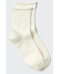 Uniqlo - Heattech Socks (Ribbed Cuff Roll) - Lyst
