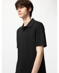Uniqlo - Airism Cotton Piqué Polo Shirt - Lyst