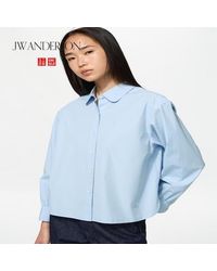 Uniqlo - Cotton Volume Sleeve Shirt - Lyst