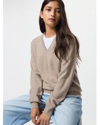 Uniqlo - 100% Cashmere V Neck Jumper - Lyst