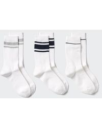 Uniqlo - Socks (3 Pairs, Ribbed Line) - Lyst