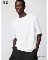 Uniqlo - Airism Cotton Oversized Crew Neck T-Shirt - Lyst