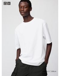 Uniqlo - Airism Cotton Oversized Crew Neck T-Shirt - Lyst
