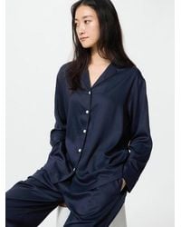 Uniqlo - Satin Pyjamas (Long Sleeve) - Lyst