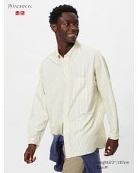Uniqlo - Camisa Oxford Oversize (Rayas) - Lyst