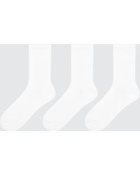 Algodón Uniqlo 3 Pares Calcetines Mujer Ropa de Calcetines y medias de Calcetines 