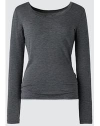 Uniqlo - Heattech Extra Warm Cashmere Blend Scoop Neck T-Shirt - Lyst