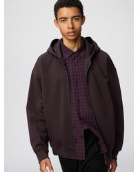 Uniqlo - Sweat Oversized Full-Zip Hoodie - Lyst