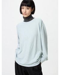 Uniqlo - Soft Knit Fleece Crew Neck T-Shirt - Lyst
