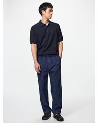 Uniqlo - Denim Stretch Easy Ankle Trousers - Lyst