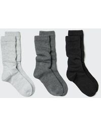Uniqlo - Slouch Socks (3 Pairs) - Lyst