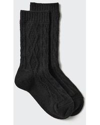 Uniqlo - Heattech Socks (Cable) - Lyst