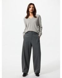 Uniqlo - Brushed Jersey Barrel Leg Trousers (Shorter) - Lyst
