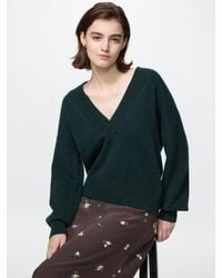 Uniqlo - 100% Cashmere V Neck Jumper - Lyst