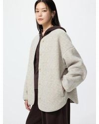 Uniqlo - Pile Lined Fleece Relaxed Cardigan (Printed) - Lyst