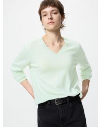 Uniqlo - 100% Cashmere V Neck Jumper - Lyst
