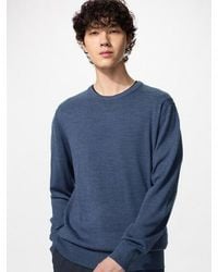 Uniqlo - 100% Merino Crew Neck Jumper - Lyst