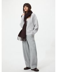 Uniqlo - Brushed Jersey Barrel Leg Trousers - Lyst