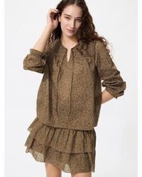 Uniqlo - Volume Mini Skirt (Shirring, Frill) - Lyst