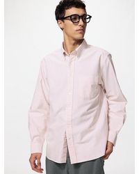 Uniqlo - Oxford Shirt (Striped) - Lyst