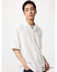 Uniqlo - Cotton Linen Blend Shirt - Lyst