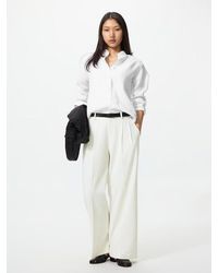 Uniqlo - Smart Pleated Wide Trousers - Lyst