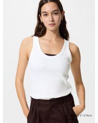 Uniqlo - Soft Ribbed Vest Top - Lyst