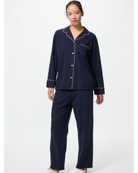 Uniqlo - Airism Cotton Pyjamas (Long Sleeve) - Lyst