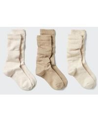 Uniqlo - Slouch Socks (3 Pairs) - Lyst