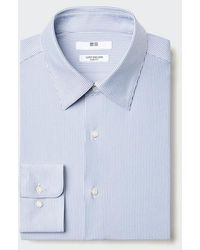 Uniqlo - Super Non-Iron Stretch Slim Fit Shirt (Regular Collar, Striped) - Lyst