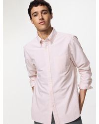 Uniqlo - Slim Fit Oxford Shirt (Striped) - Lyst