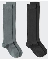 Uniqlo - High Socks (Ribbed, 2 Pairs) - Lyst