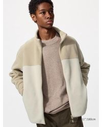 Uniqlo - Fleece Full-Zip Jacket (Colour Block) - Lyst
