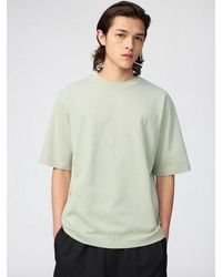 Uniqlo - Airism Cotton Oversized Crew Neck T-Shirt - Lyst