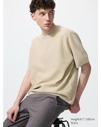 Uniqlo - Washable Milano Ribbed Knitted T-Shirt - Lyst