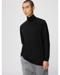 Uniqlo - Heattech Extra Warm Cashmere Blend Turtleneck T-Shirt (Long Sleeve) - Lyst