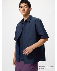 Uniqlo - Seersucker Shirt (Short Sleeve) - Lyst
