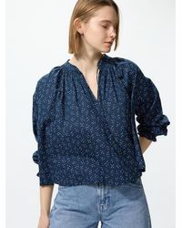 Uniqlo - Cotton Blouse (Printed) - Lyst